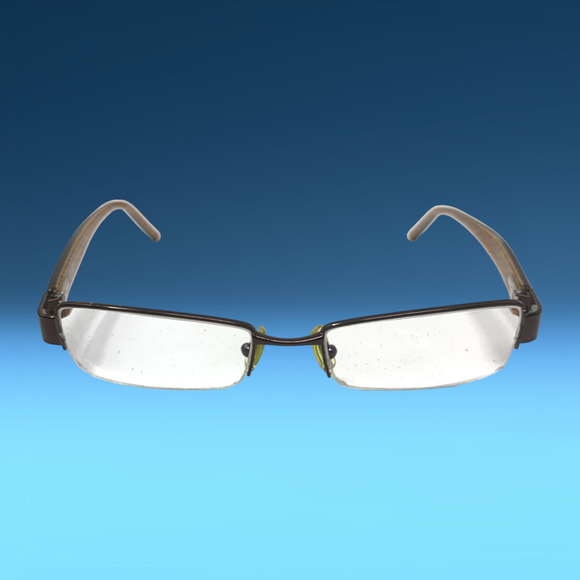 Coach Vera 232 Tortoise Brown Eyeglasses Frames Only 50-18-135 Half Rim + Case - Picture 2 of 8